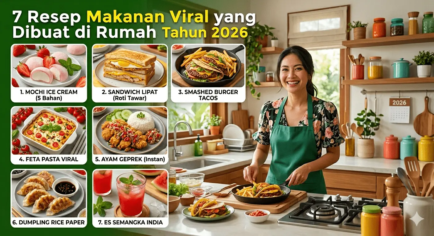 7 Resep Makanan Viral 2026 yang Mudah Dibuat di Rumah