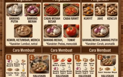 Mengenal Bumbu Dasar Putih, Merah, dan Kuning Beserta Cara Membuatnya