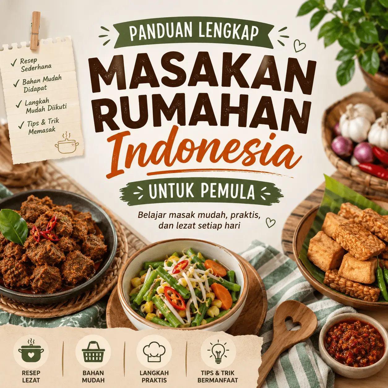 Panduan Lengkap Masakan Rumahan Indonesia untuk Pemula