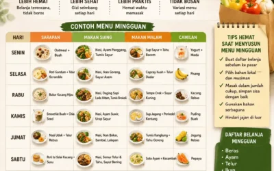 Panduan Menyusun Menu Mingguan Agar Hemat dan Sehat