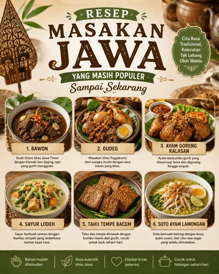 Resep Masakan Jawa yang Masih Populer Sampai Sekarang