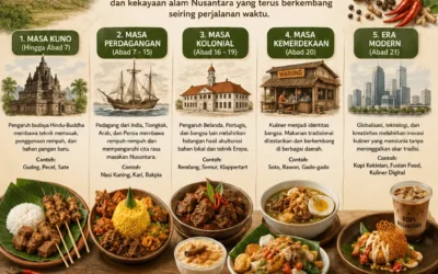 Sejarah dan Perkembangan Kuliner Indonesia dari Masa ke Masa